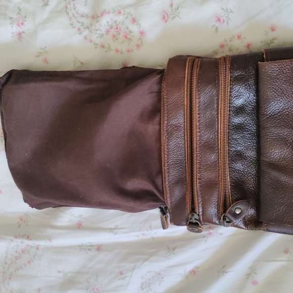 Brown Leather Satchel Purse (no straps) - Picture 8 of 10